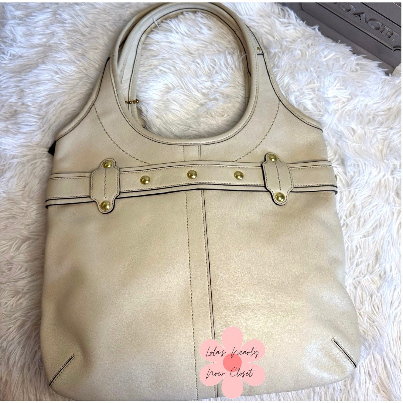 y2K COACH Legacy Ergo Belted Brass Shoulder Bag Hobo