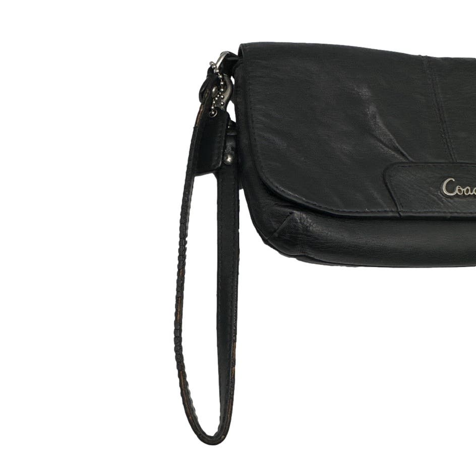 COACH Black Mini Purse / Wristlet with Card Slot