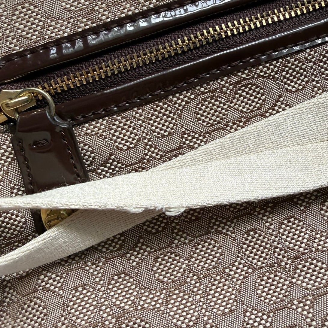 COACH Poppy Signature C Mini Oxford East/West Swingpack Canvas Crossbody