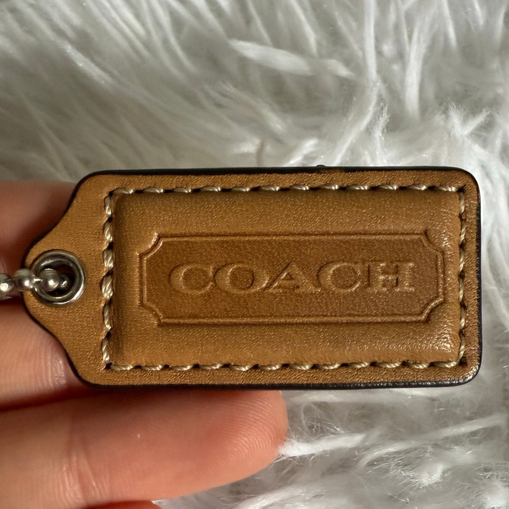 1.5" COACH  Fob Bag Charm Hang tag Hangtag