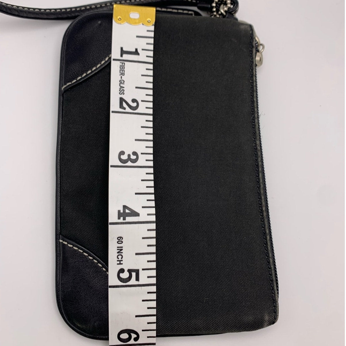 COACH Black Canvas Wristlet