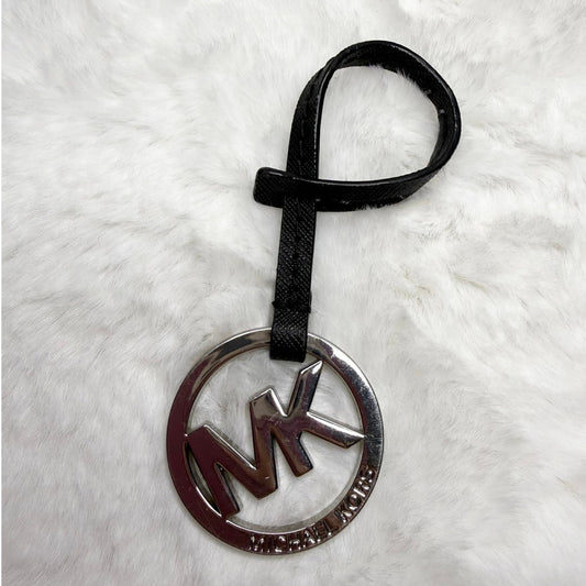 Michael Kors Black Silver key fob bag charm