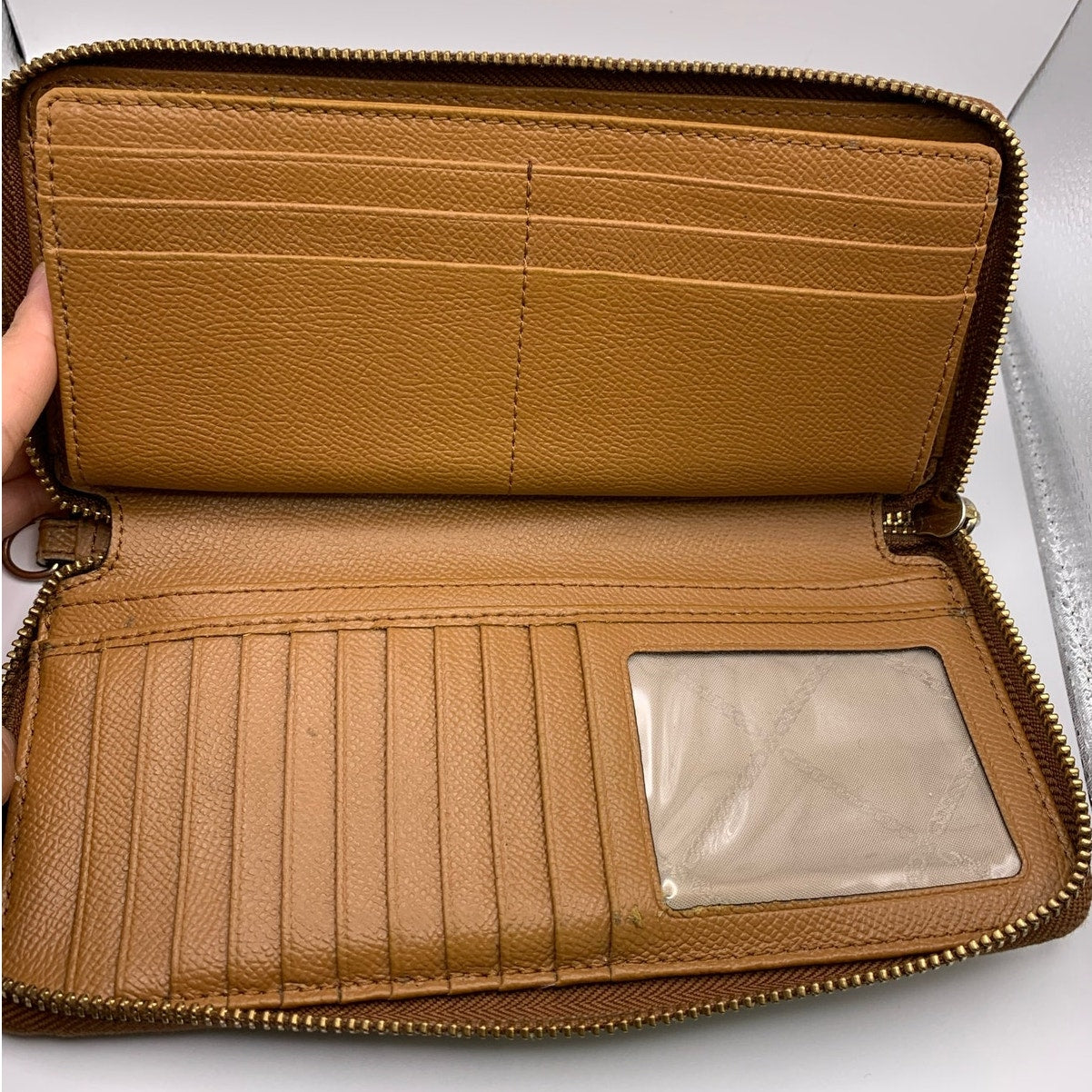 Michael Kors Brown Zip Around Wallet