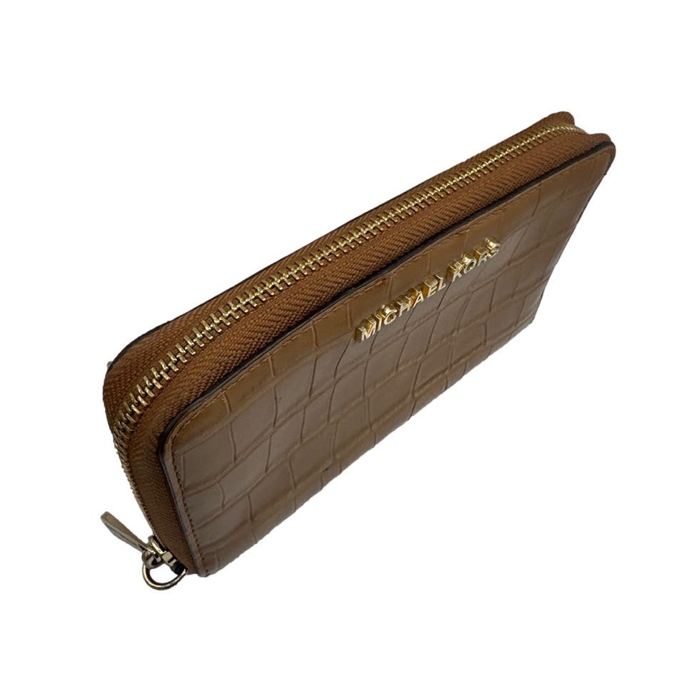 Michael Kors Brown Zip Around Wallet