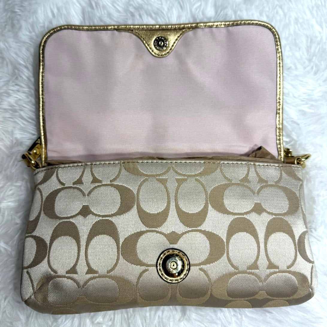 y2k Coach Gold Ashley Wristlet Mini Purse