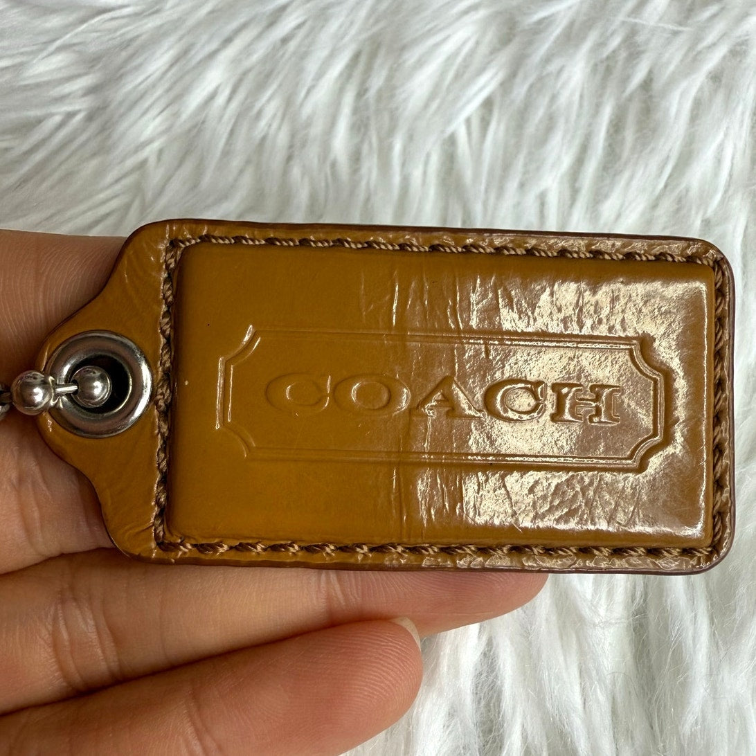2" COACH Fob Bag Charm Hang tag Hangtag