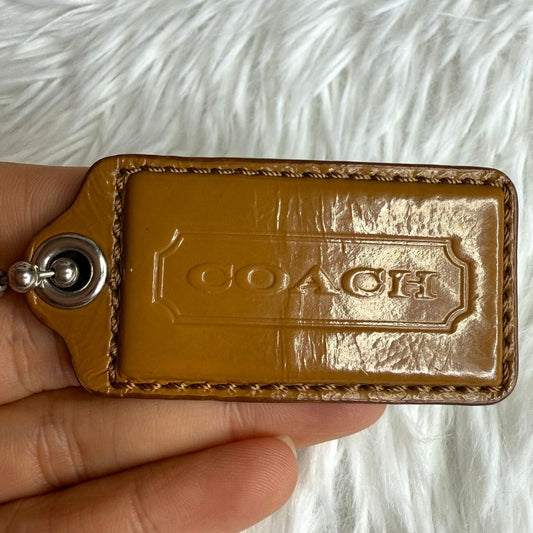 2" COACH Fob Bag Charm Hang tag Hangtag