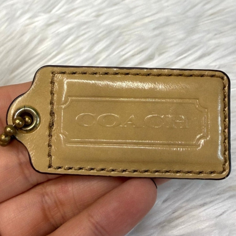 2" COACH Fob Bag Charm Hang tag Hangtag