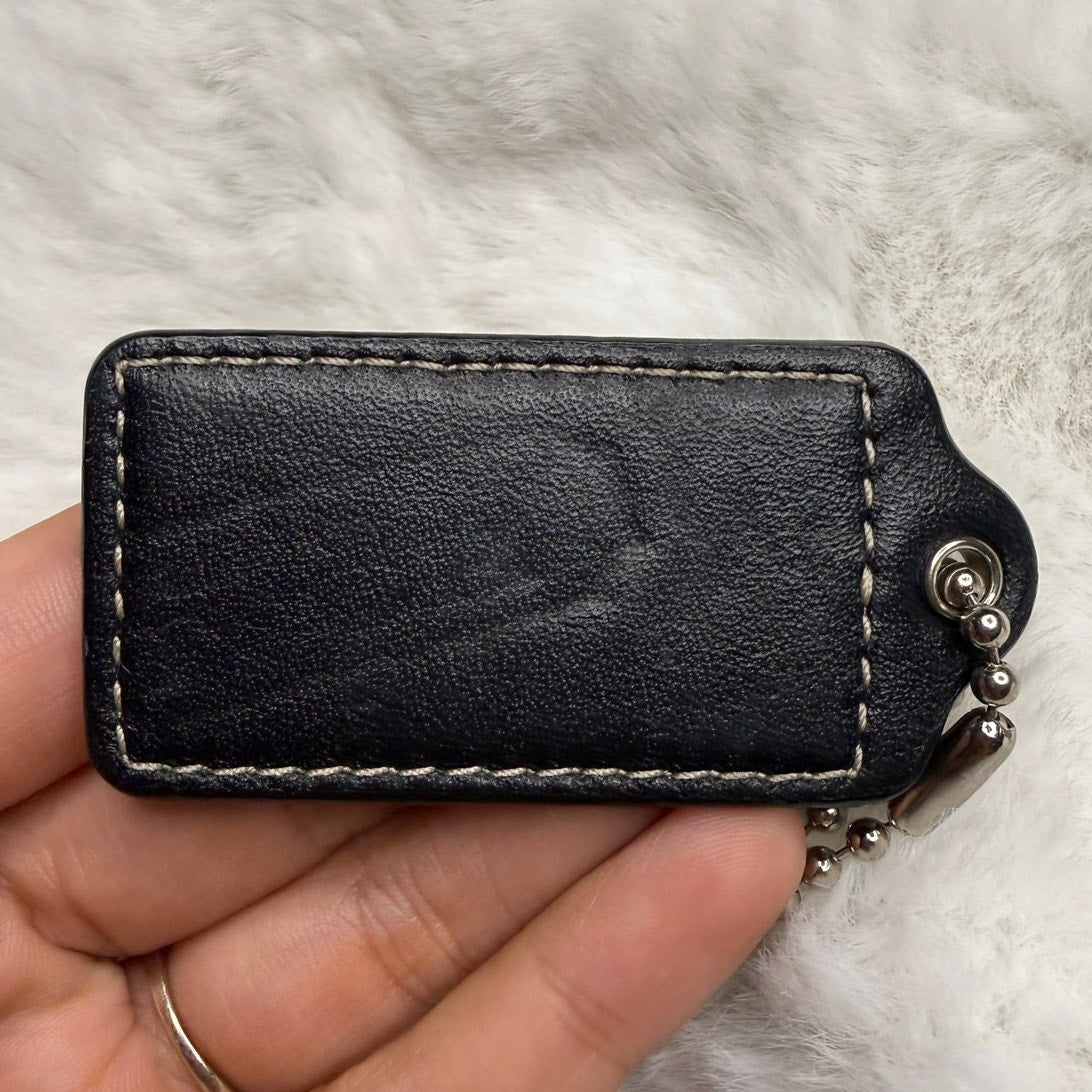 2” COACH Fob Bag Charm Hang tag Hangtag