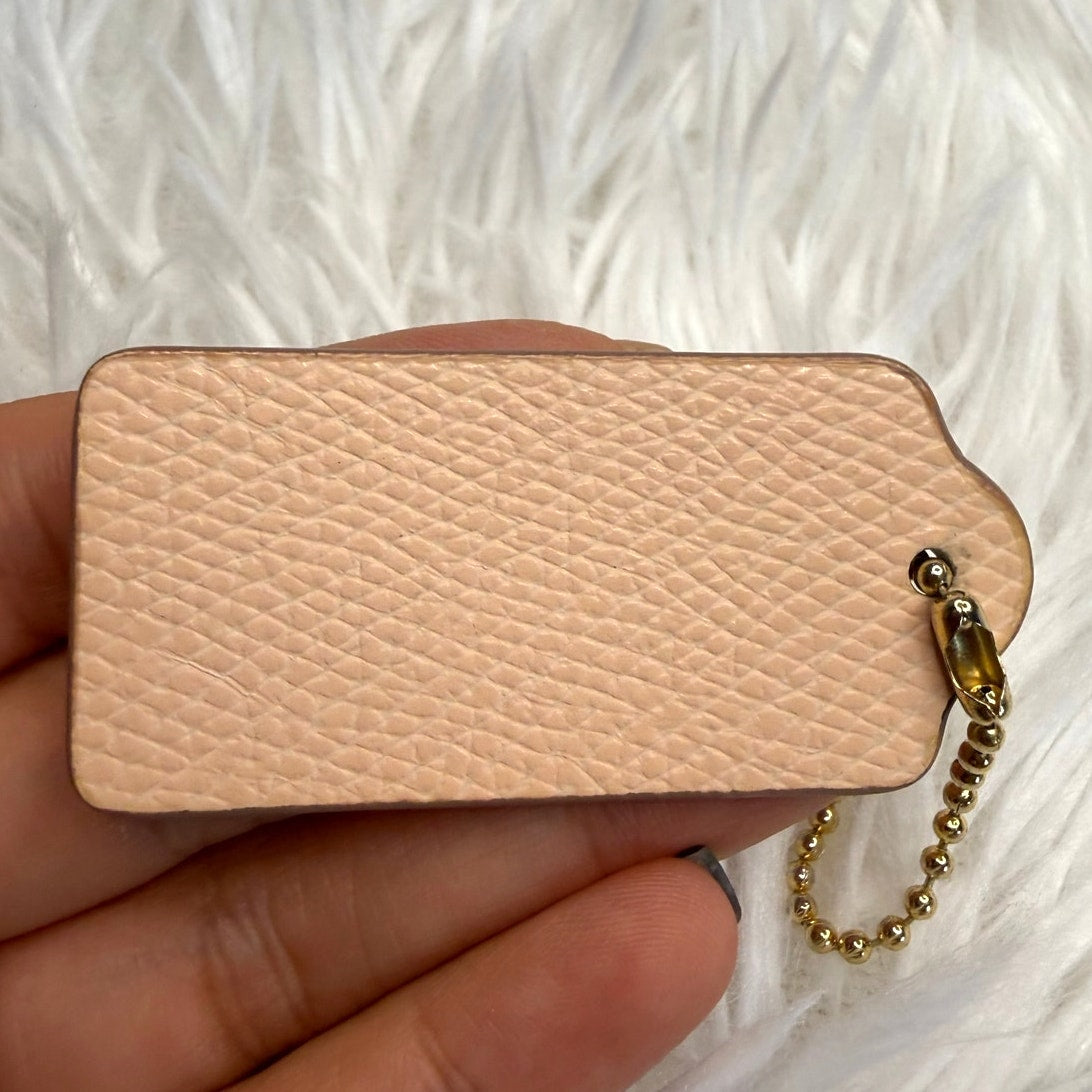 2" COACH Fob Bag Charm Hang tag Hangtag