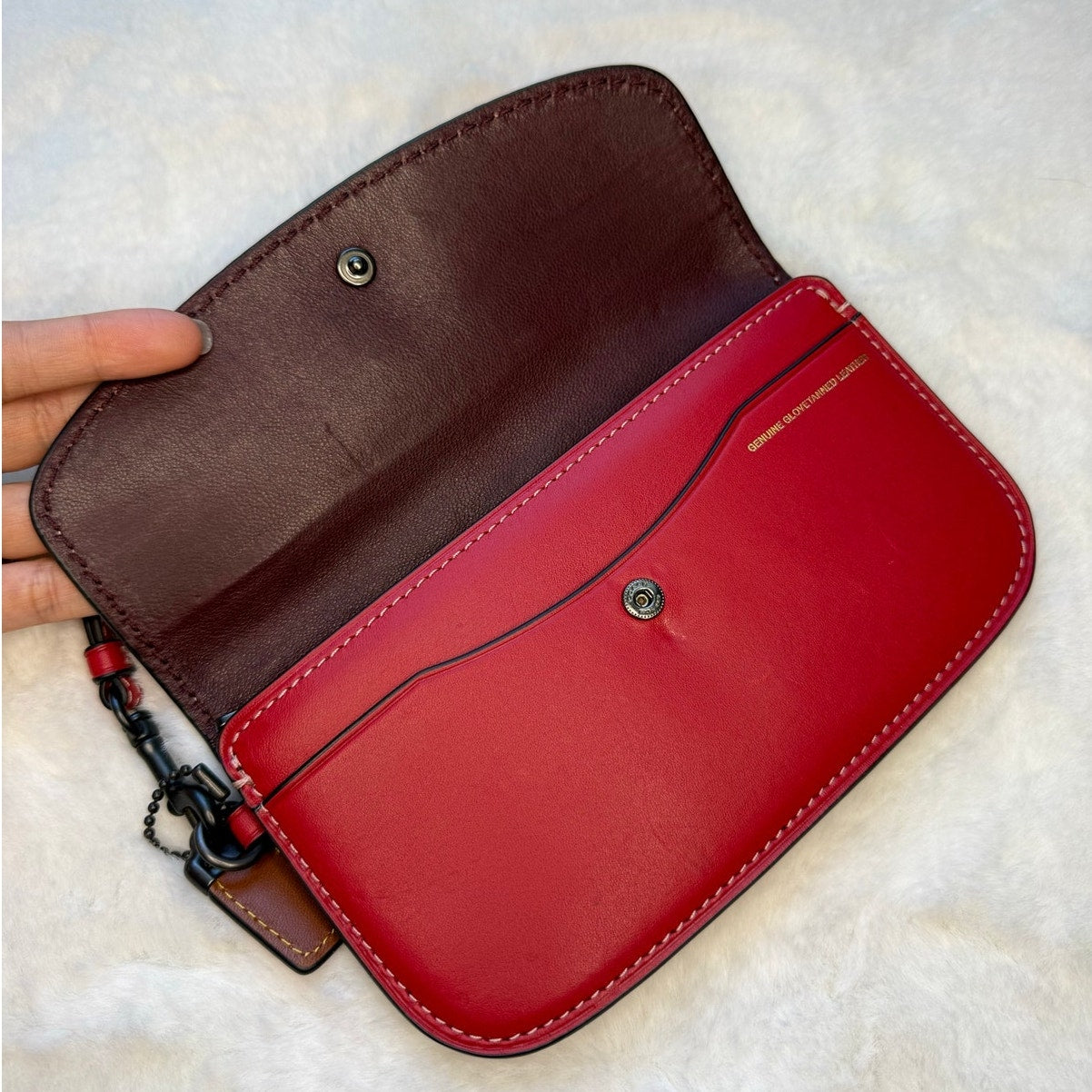 Clutch 209 CHF Glovetanned Leather Clutch Wristlet