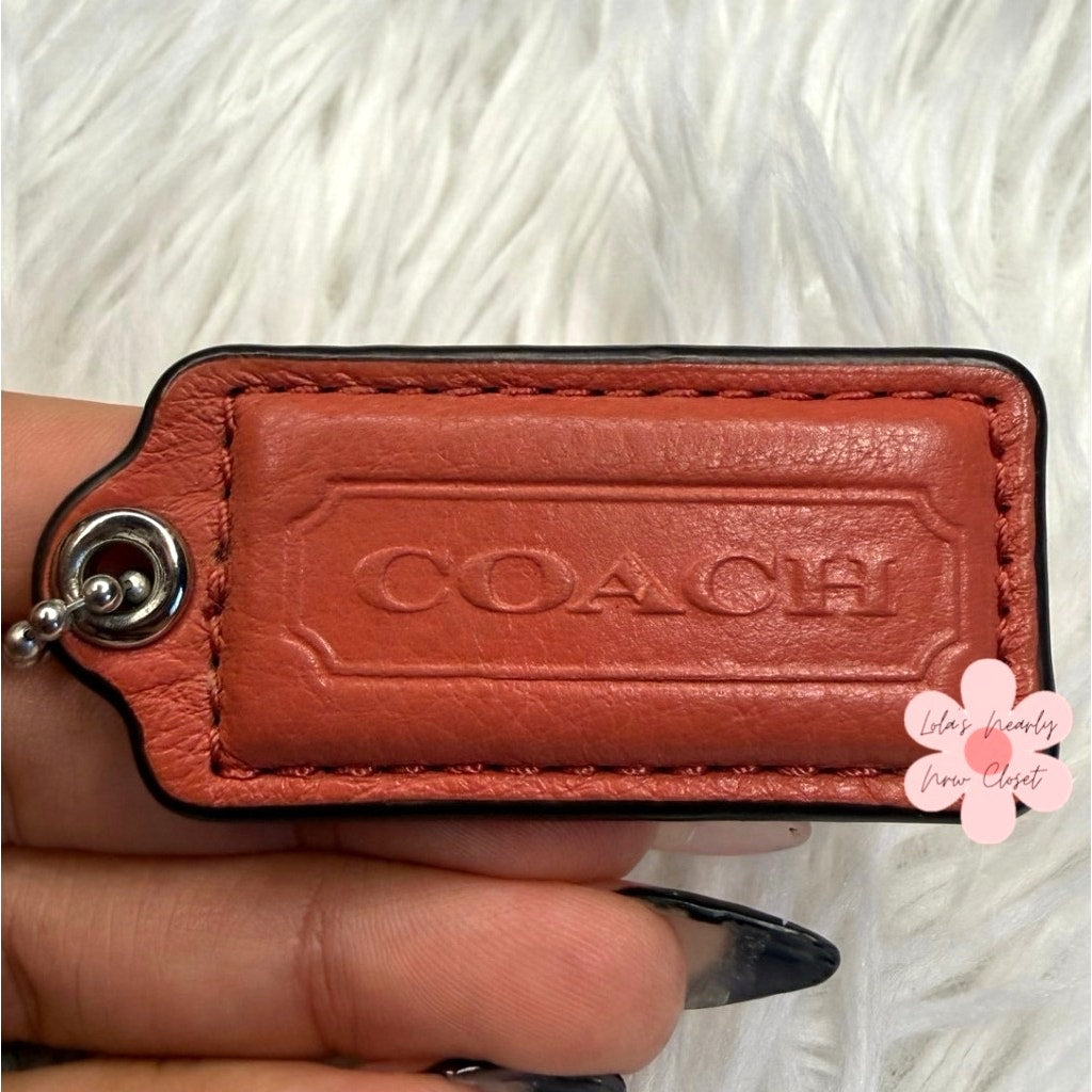 2" COACH Fob Bag Charm Hang tag Hangtag