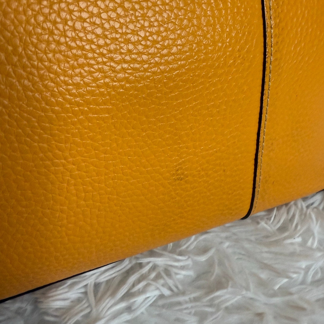 DOONEY & BOURKE Orange Pebbled Grain Lexington Tote