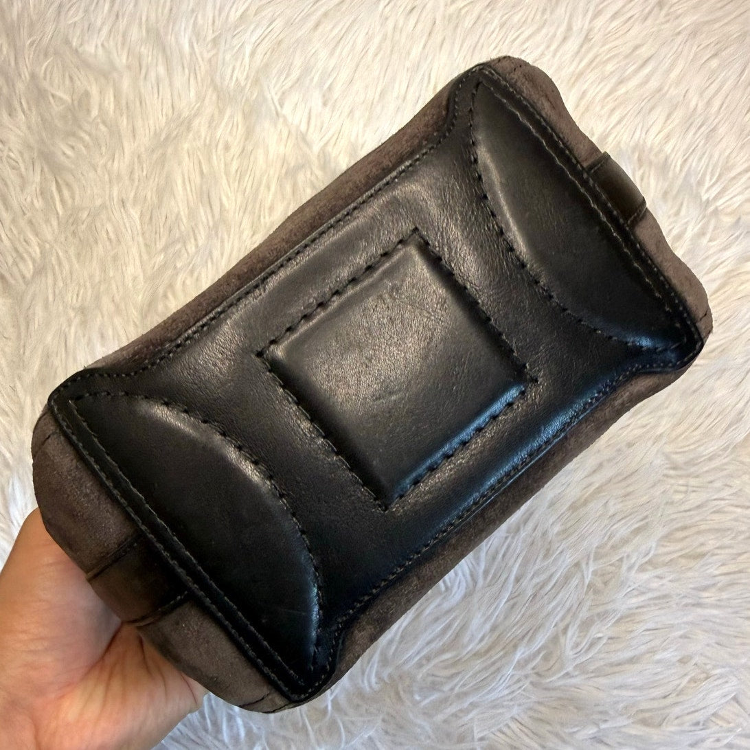 Vintage COACH 2001 Black Suede Shoulder Bag