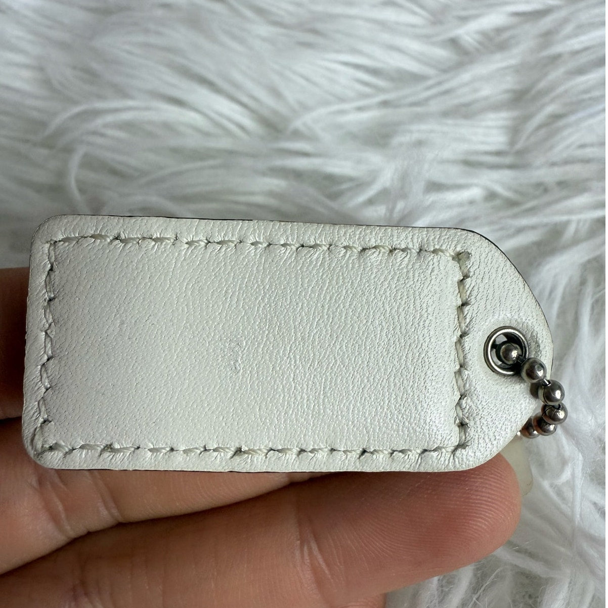 y2k 1.5" Vintage COACH  Fob Bag Charm Hang tag Hangtag