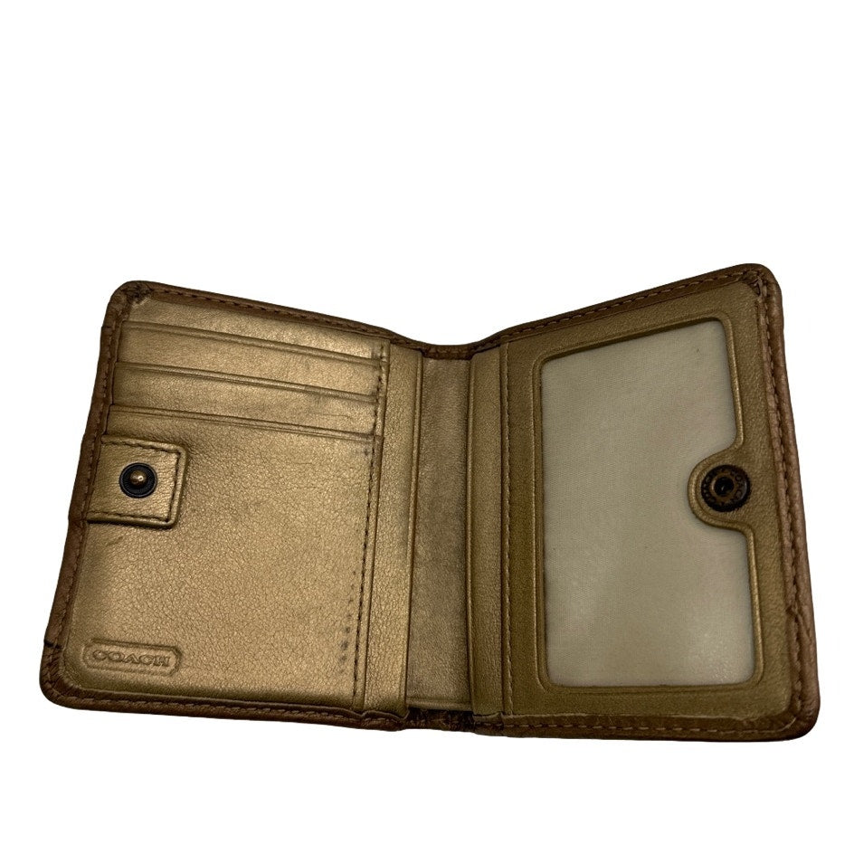y2k COACH Vintage Carriage Bronze Wallet