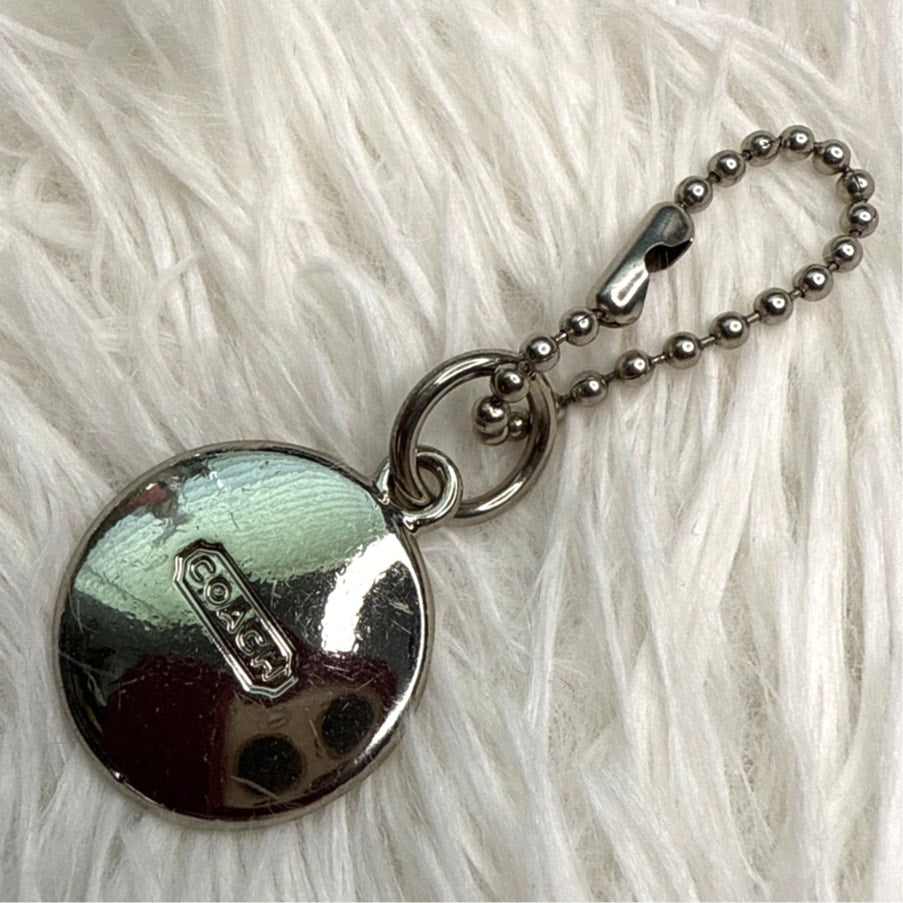 1" Coach Metal Circle Replacement Hangtag Hang Tag Bag Charm