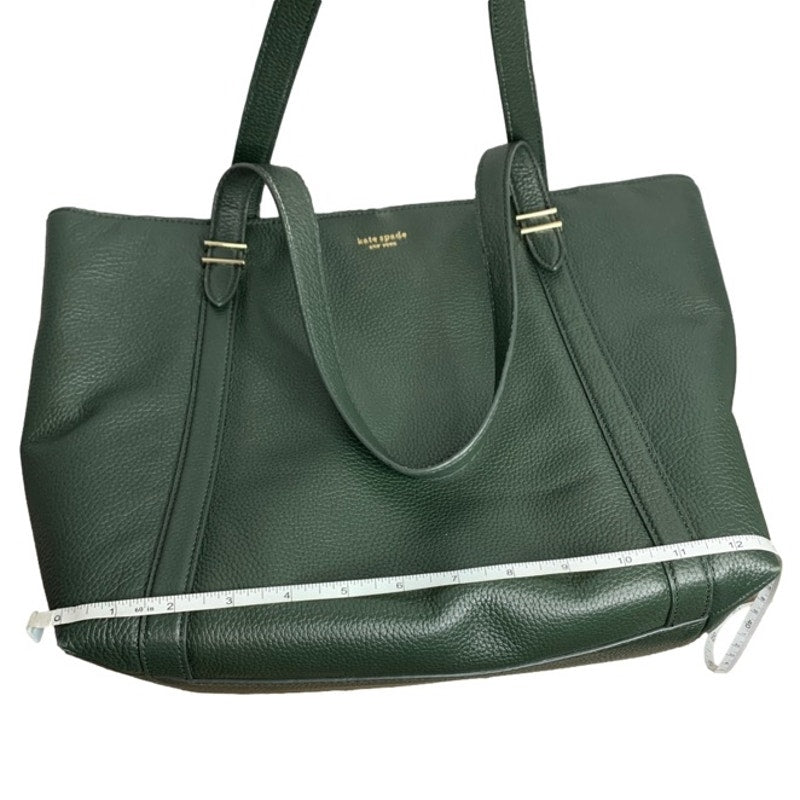 SALE Kate Spade New York Chandra Dark Green Shoulder Tote Bag