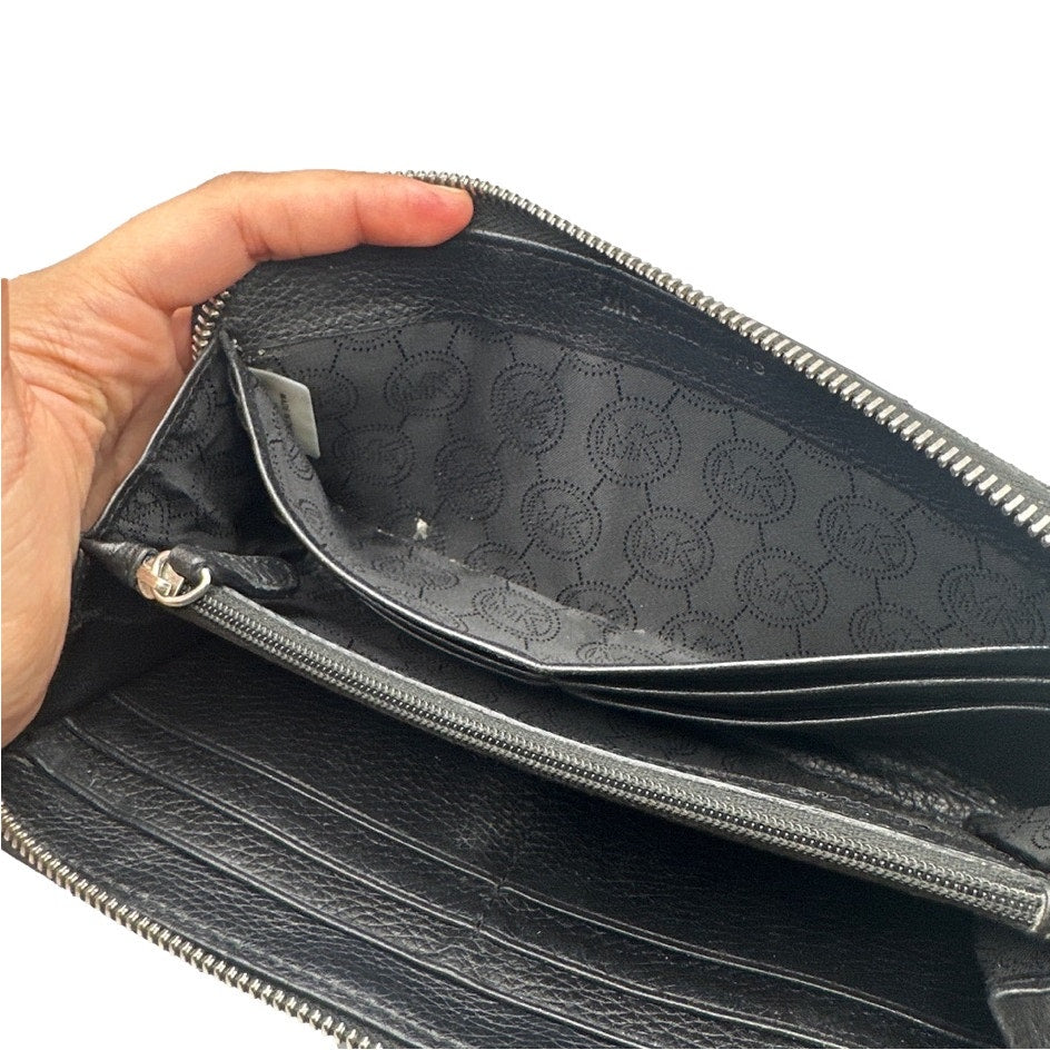 SALE Michael Kors Black Zip Around Wallet