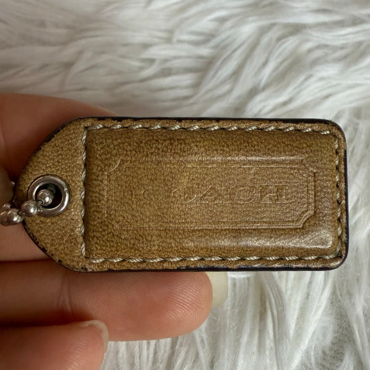 1.5" y2k COACH Vintage Fob Bag Charm Hang tag Hangtag