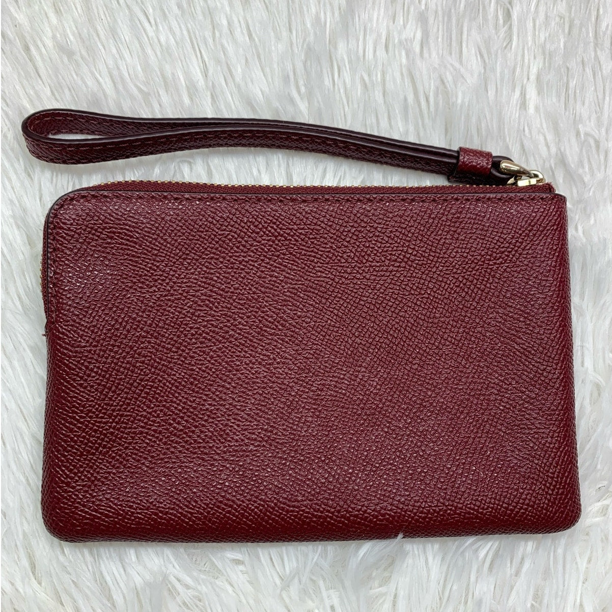 COACH Burgundy Wristlet