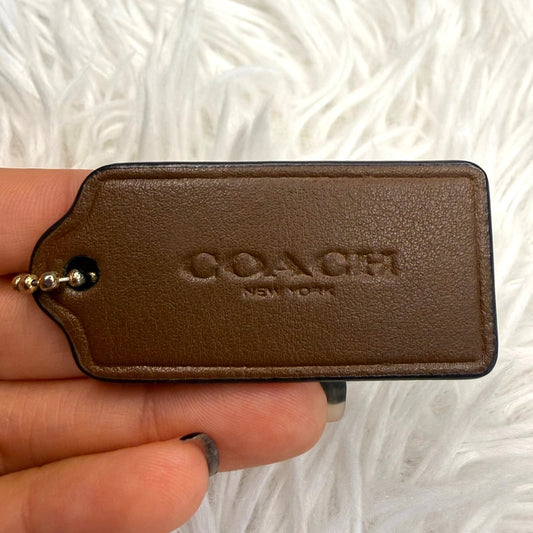 2" COACH Fob Bag Charm Hang tag Hangtag