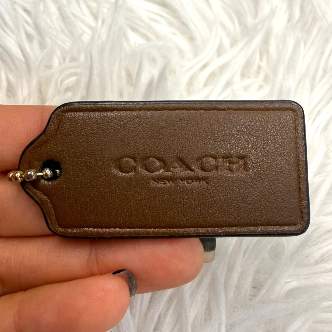 2" COACH Fob Bag Charm Hang tag Hangtag