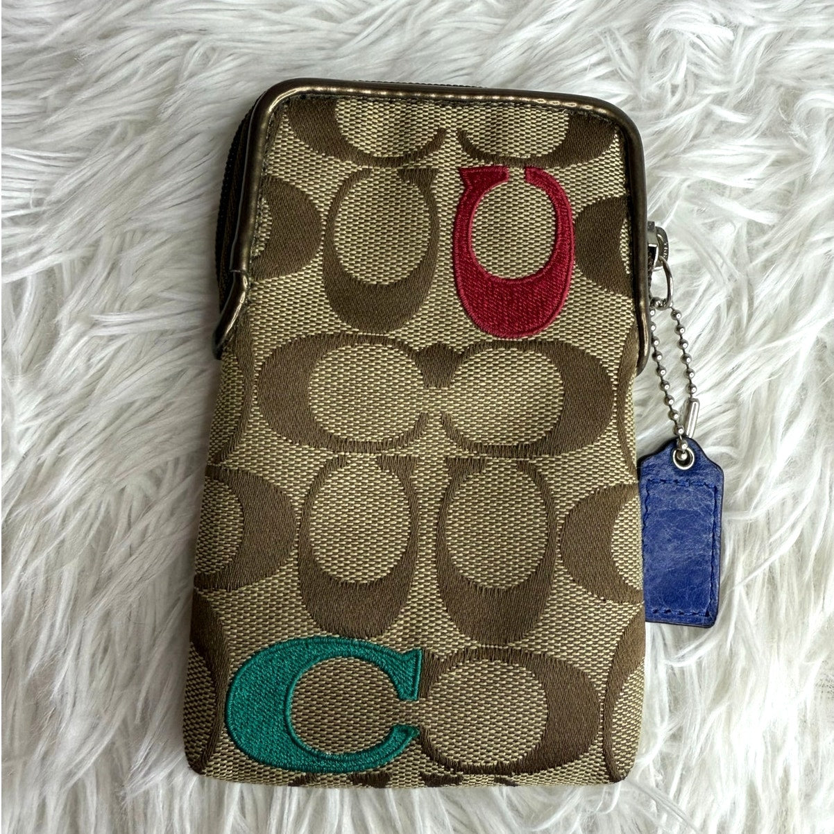 SALE COACH Bronze Signature Cardholder Card holder