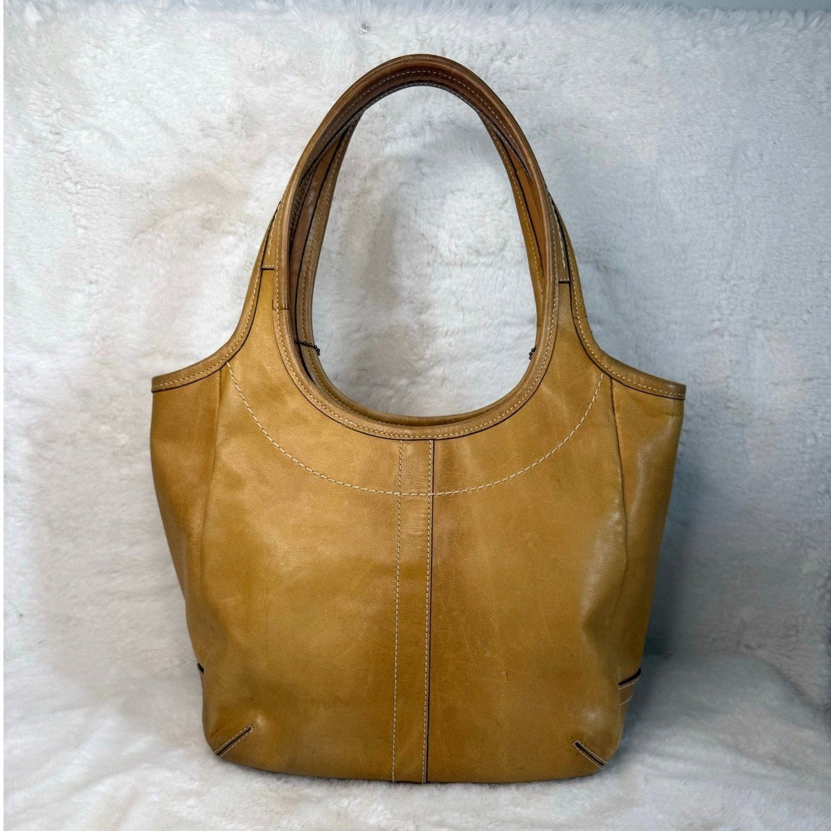 y2k Coach Legacy Tan Ergo Hobo Shoulder Bag