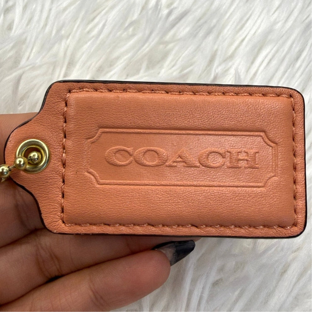 2.5" COACH Fob Bag Charm Hang tag Hangtag