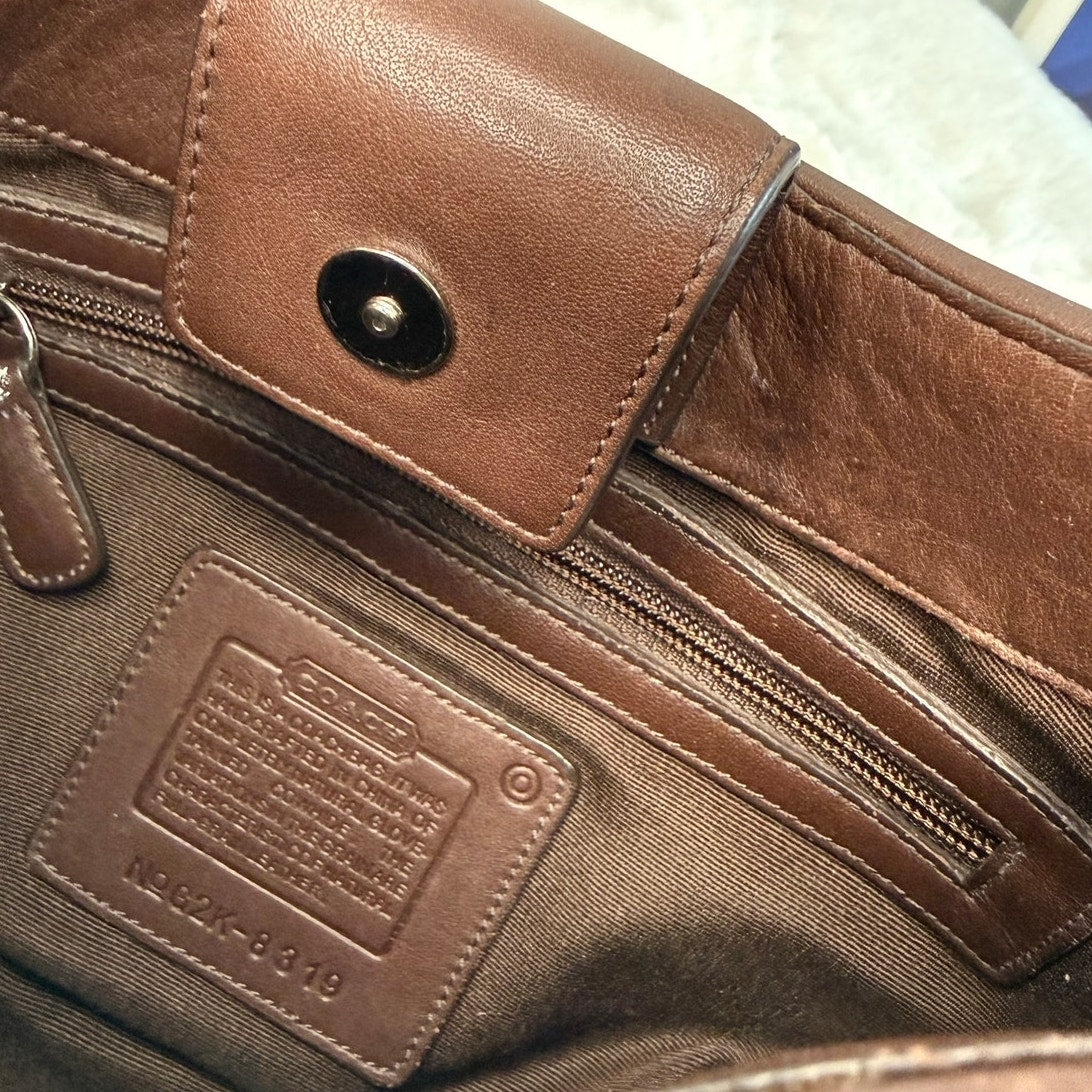 Vintage Coach y2k 2002 Legacy Hobo Mahogany Bag