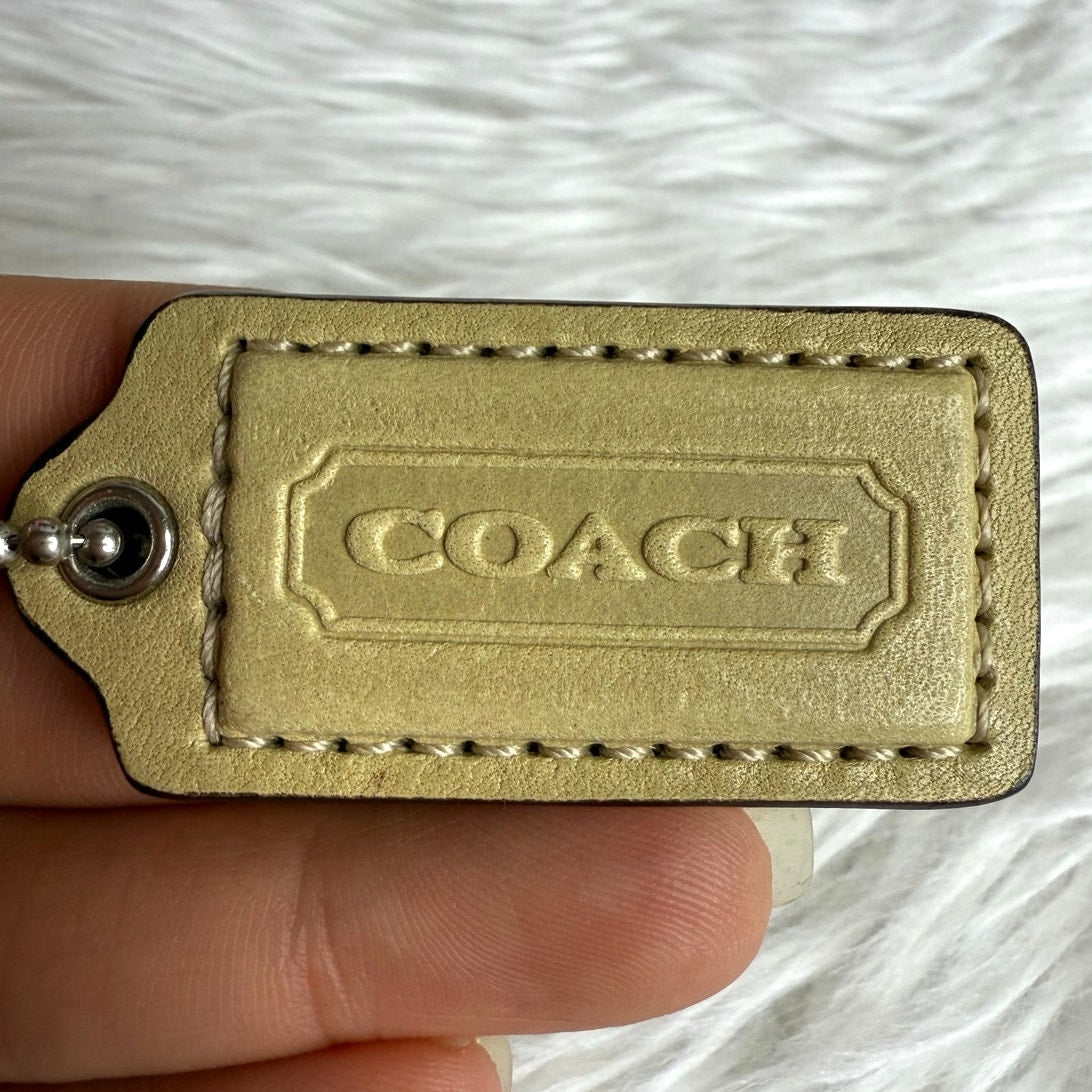 1.5" COACH Fob Bag Charm Hang tag Hangtag