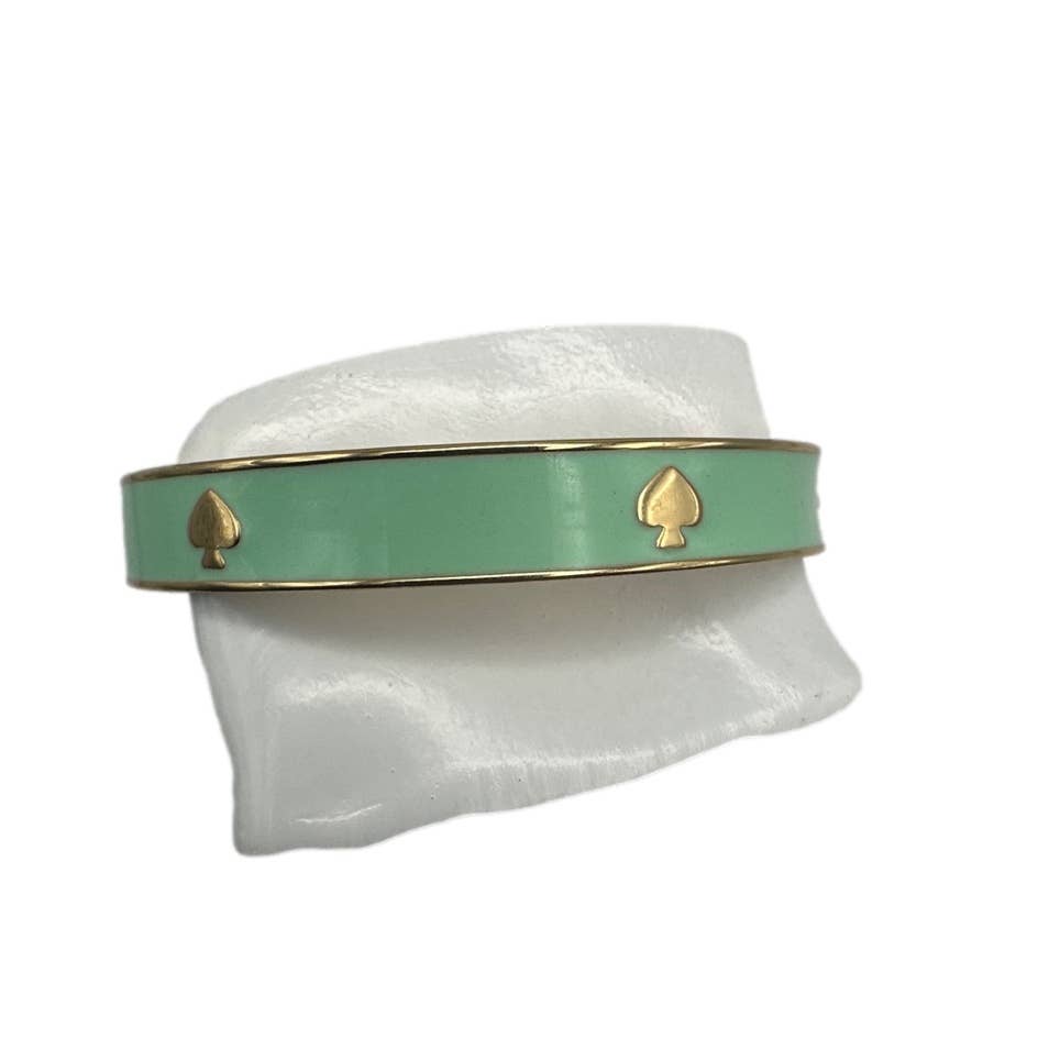 Kate Spade ♠️ Green and Gold Bangle Bracelet