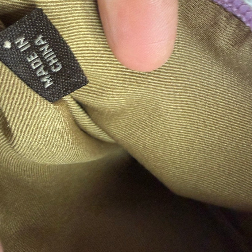 y2K COACH Suede Purple Wristlet