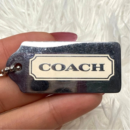1.5" COACH  Fob Bag Charm Hang tag Hangtag