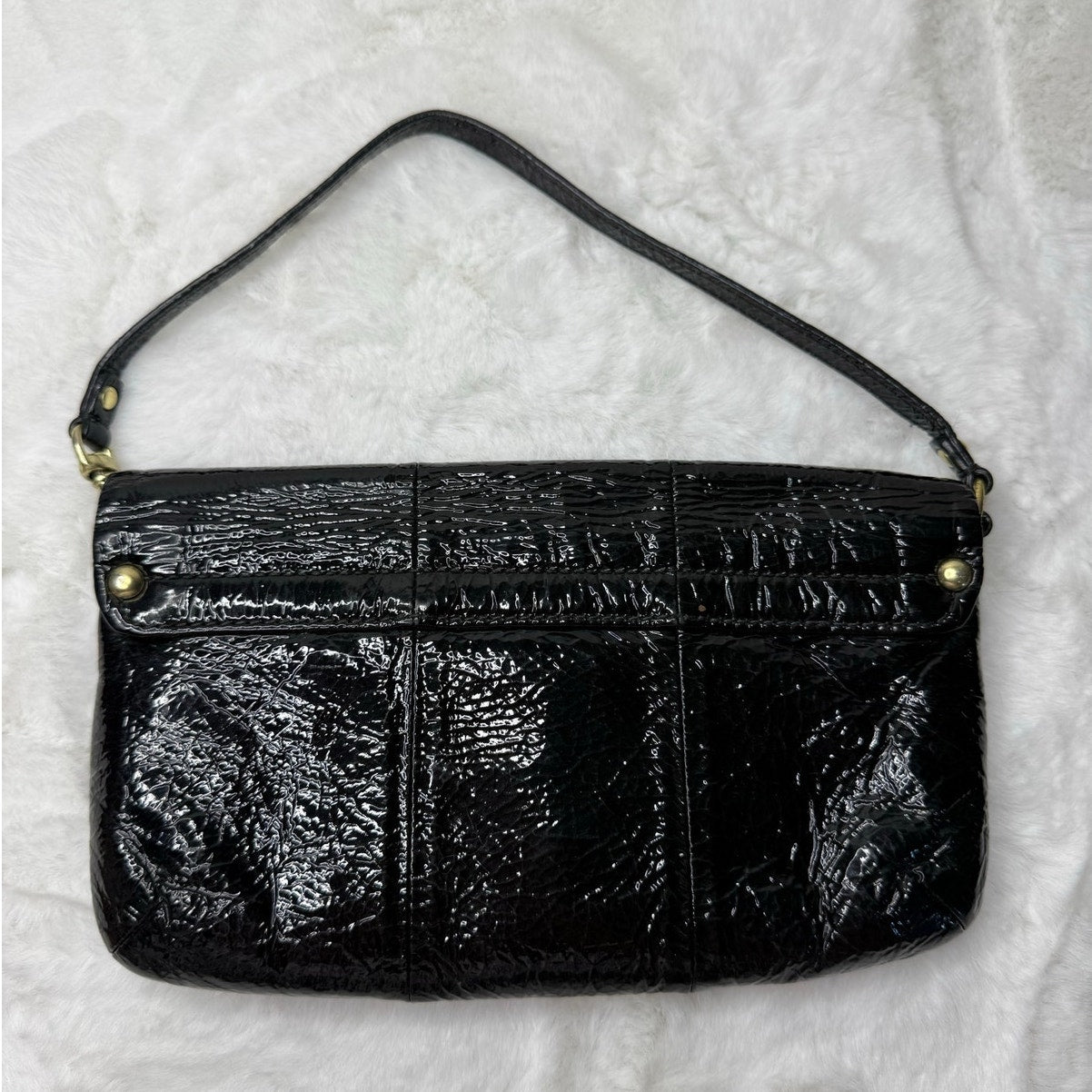 COACH Patent Leather Black Mini Purse Wristlet