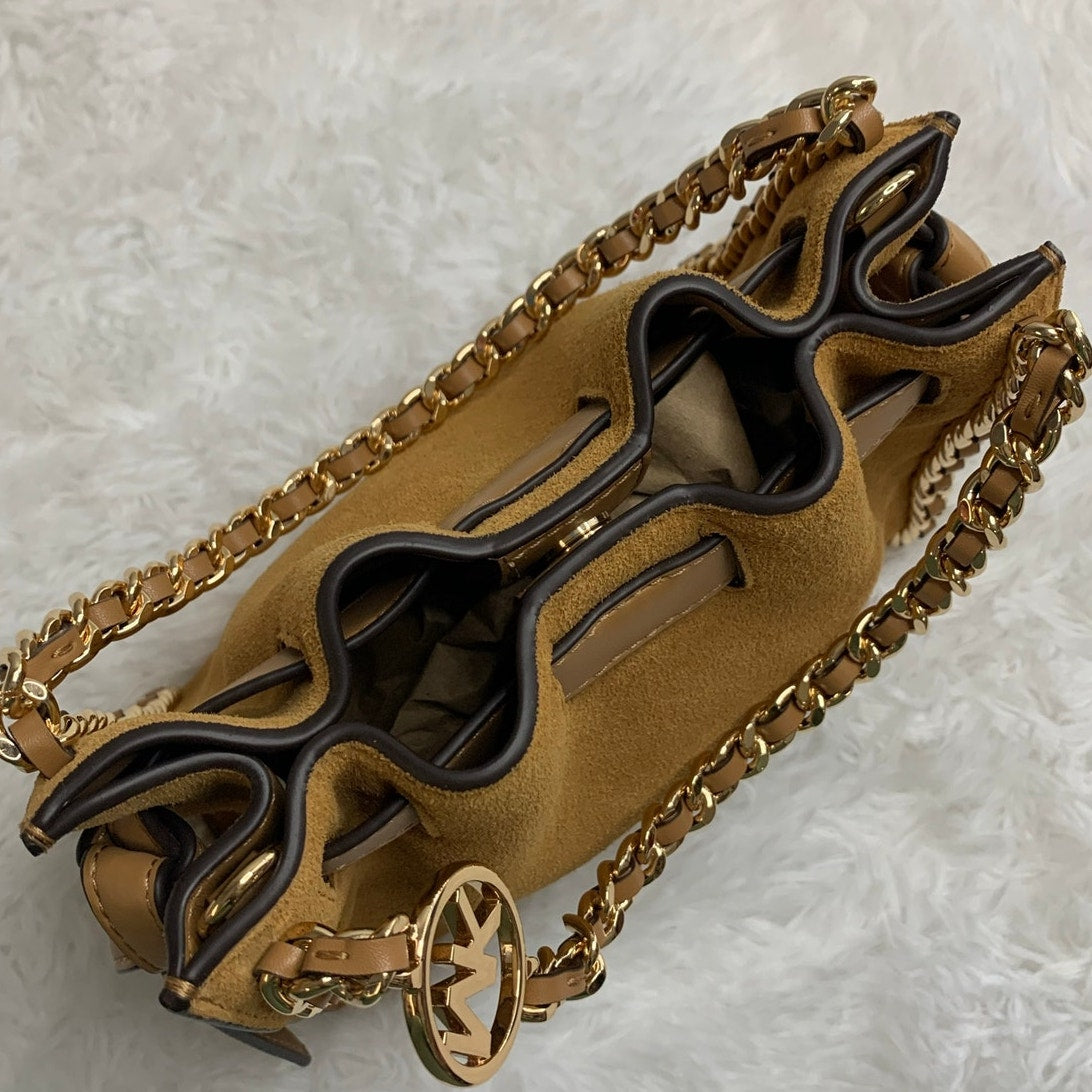 Michael Kors Mina Mini Suede Chain Top Handle