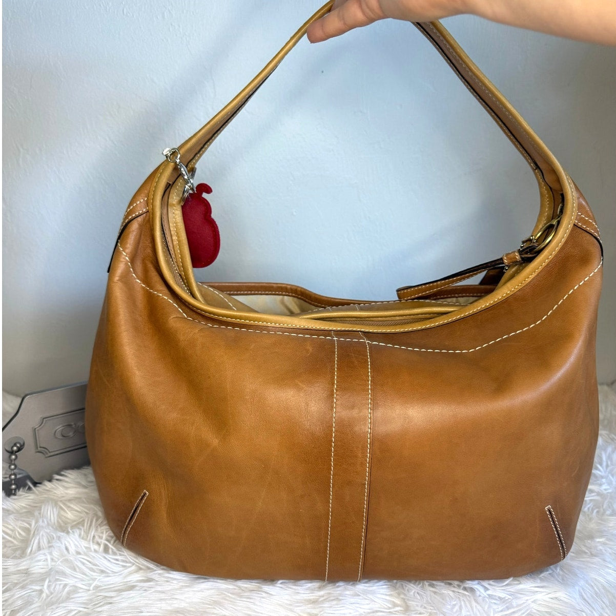 Vintage Coach y2k 10741 Two-Tone Ergo Hobo Bag One Shoulder Bag