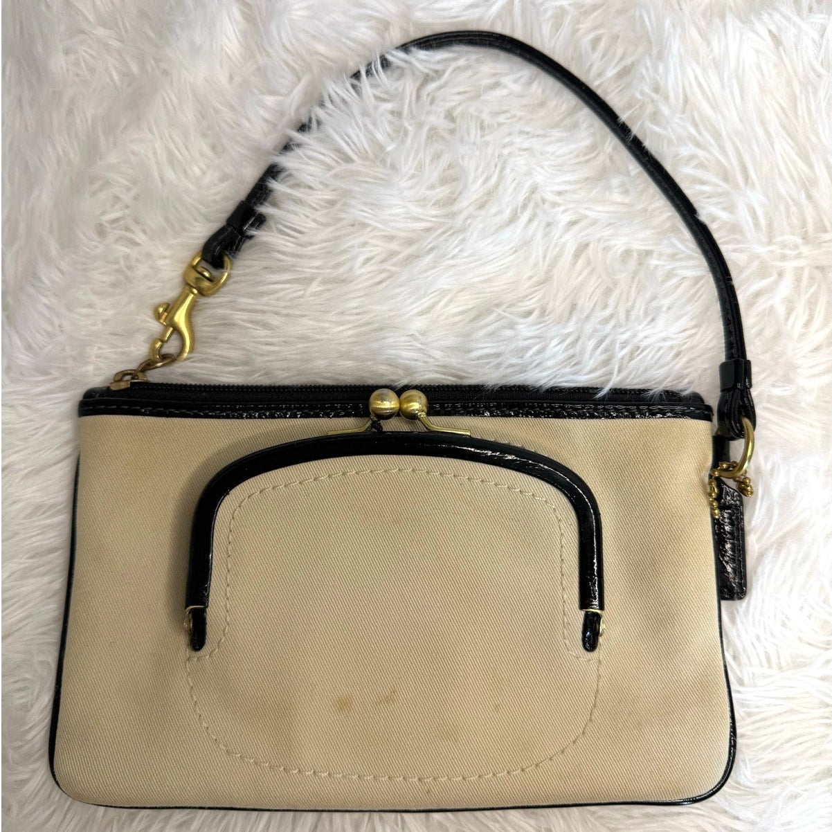 y2k COACH Bonnie Cashin Kisslock Wristlet