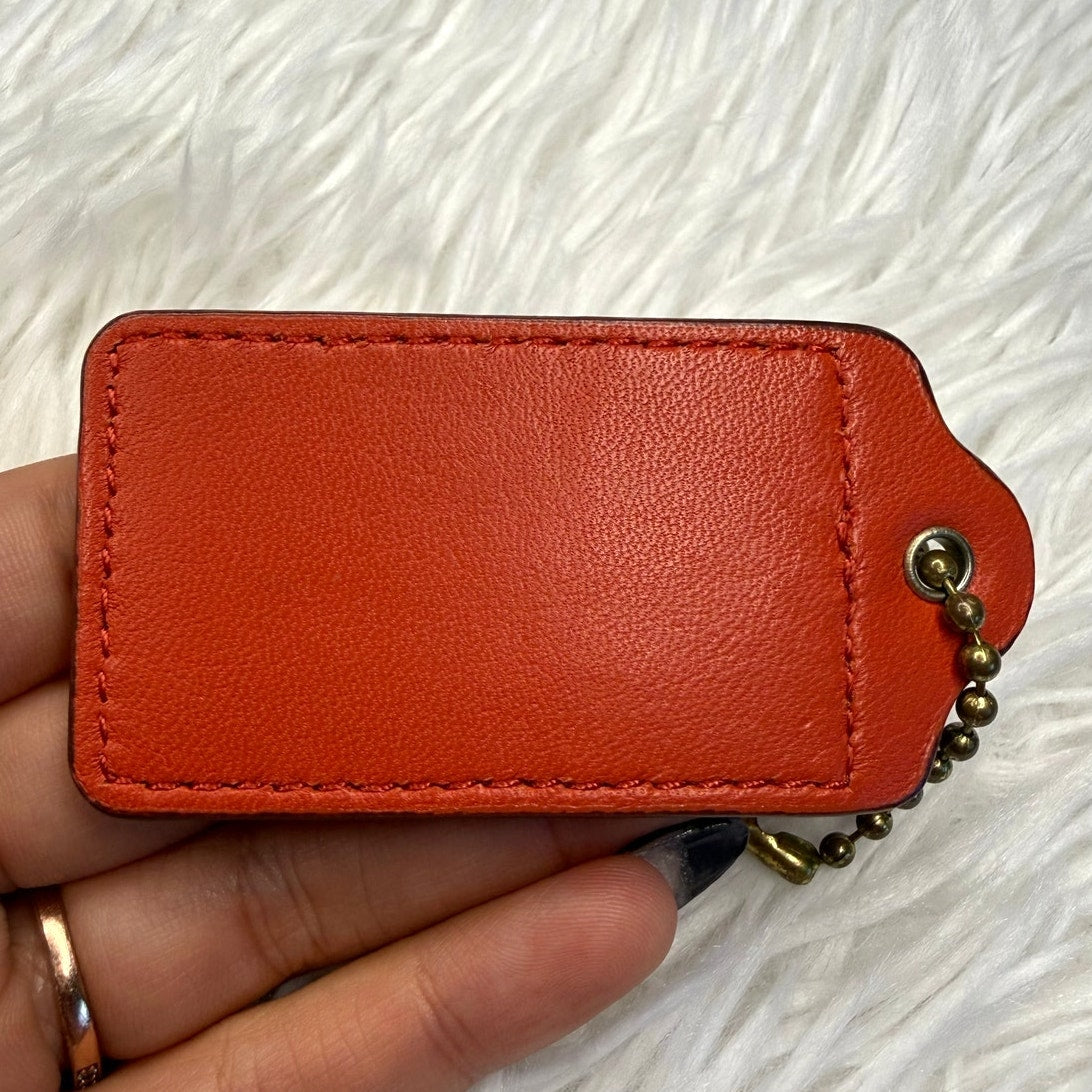 2.5" COACH Fob Bag Charm Hang tag Hangtag