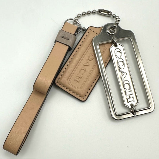 2" COACH Set of 3 Fob Bag Charm Hang tag Hangtag