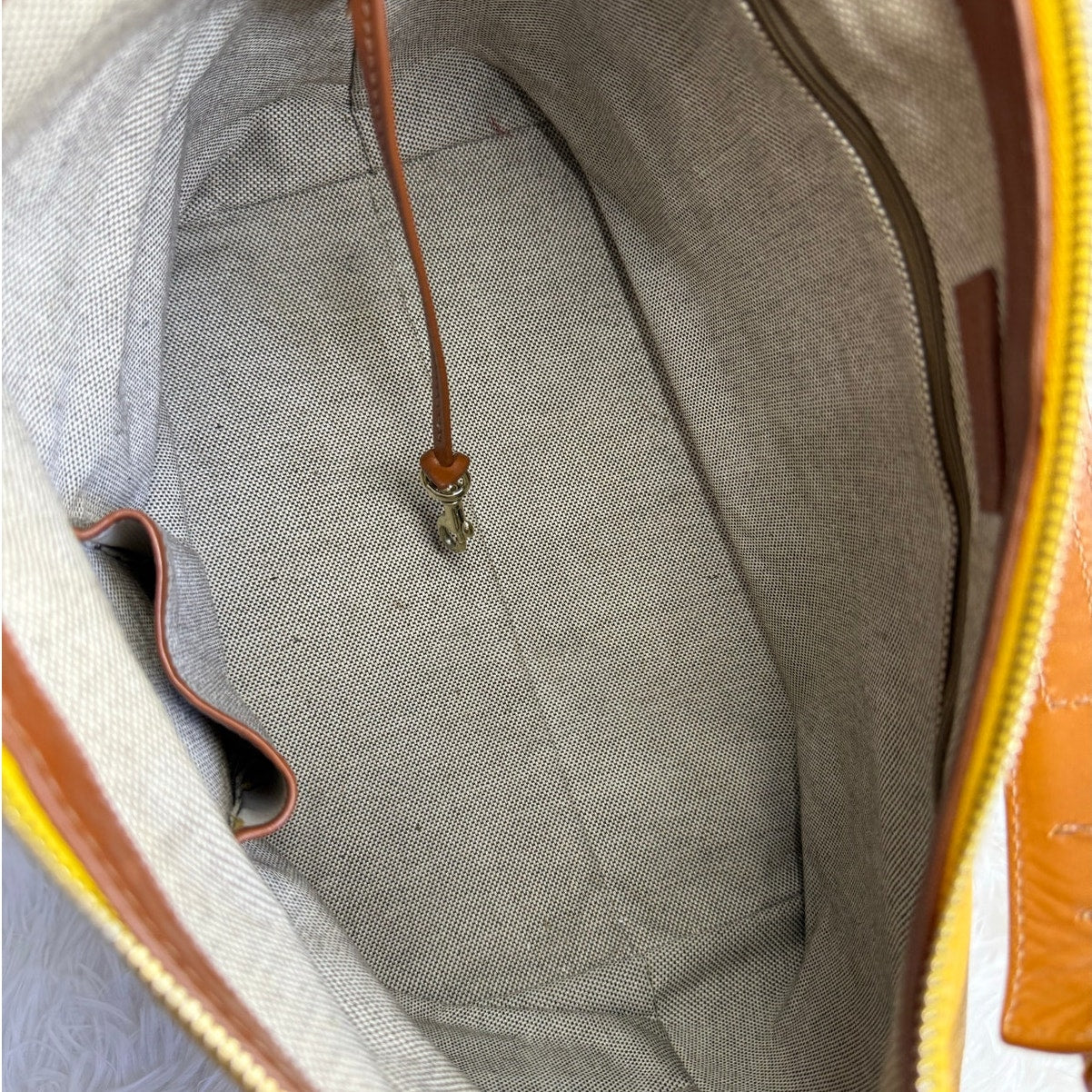 DOONEY & BOURKE Pebbled Leather Shoulder Bag with Pouch