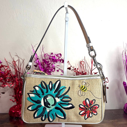 COACH Vintage Bumble Bee Floral Y2K Mini Bag