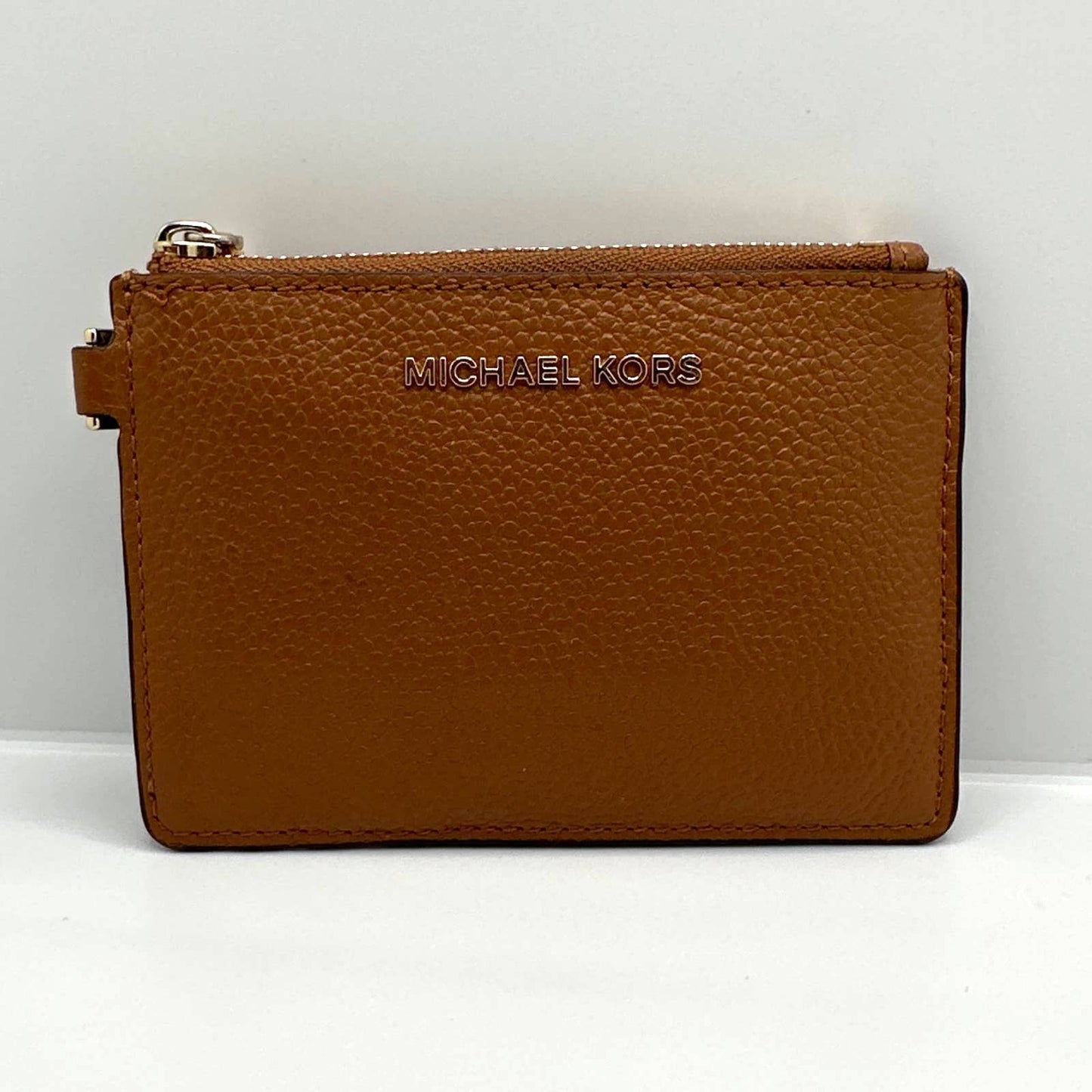 MICHAEL KORS Brown Card Wallet with Keychain