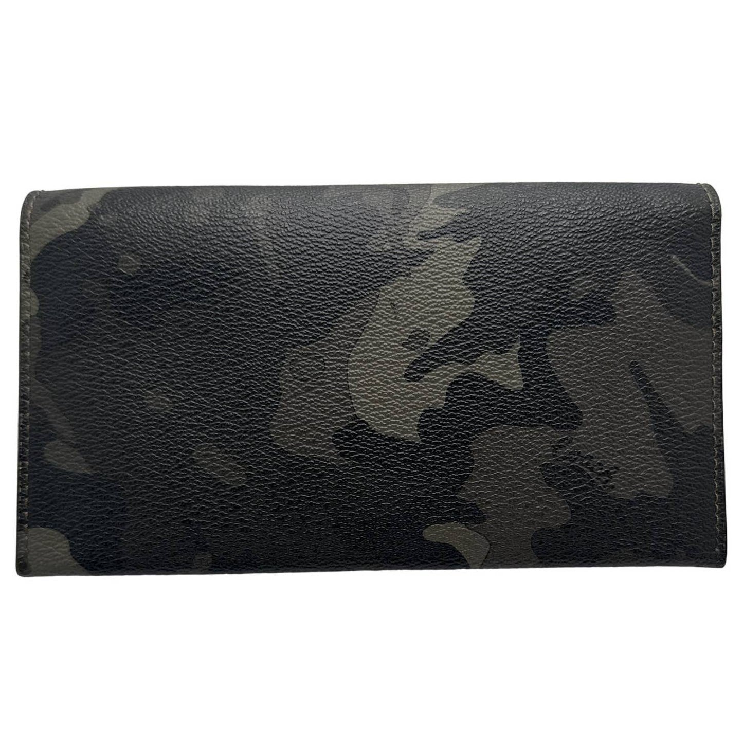 COACH Camouflago Universal Black / Green Wallet with Phone Holder