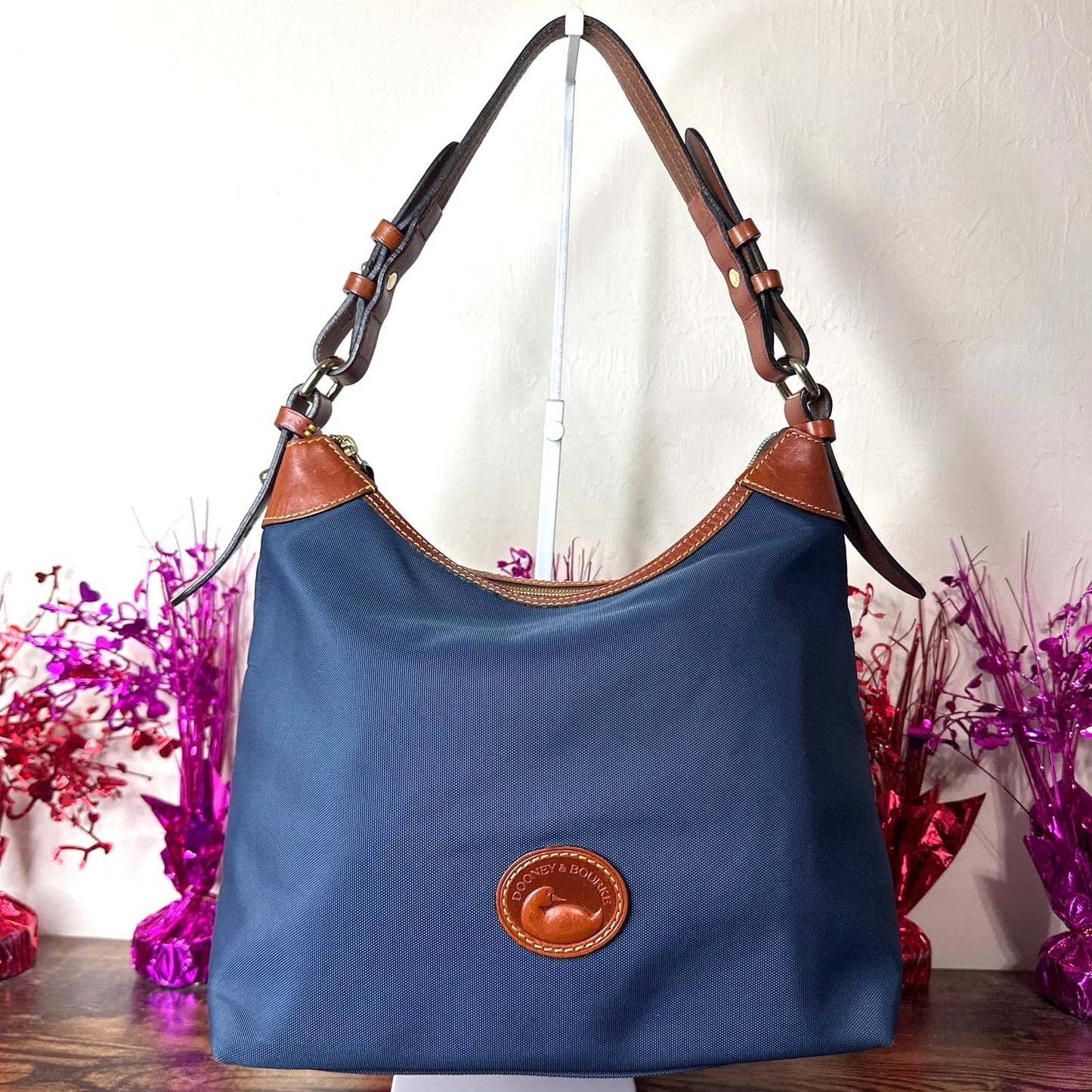 DOONEY & BOURKE Nylon Blue Erica Hobo Shoulder bag