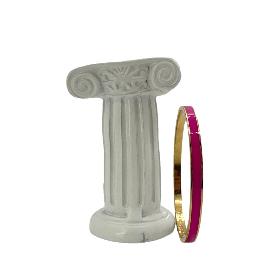 KATE SPADE New York RISE ABOVE Idiom Pink Enamel Bangle Bracelet
