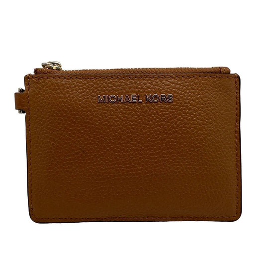 MICHAEL KORS Brown Card Wallet with Keychain