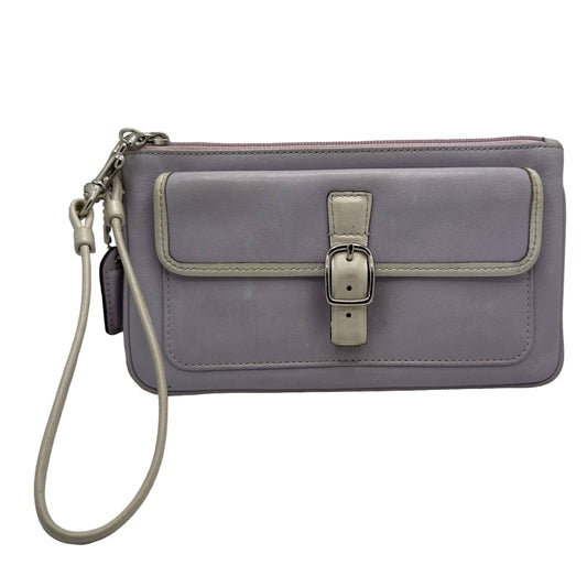 COACH Lilac and Off White Wristlet