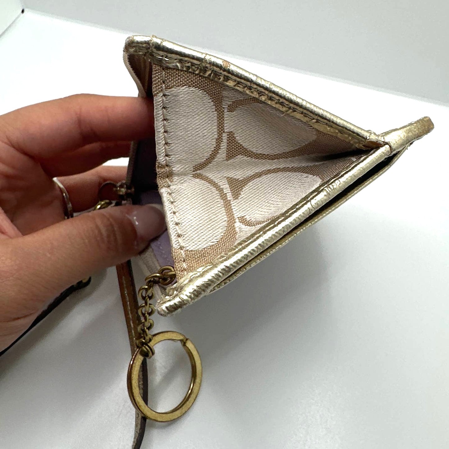 COACH Signature Canvas Coin purse / ID holder / Cardholder